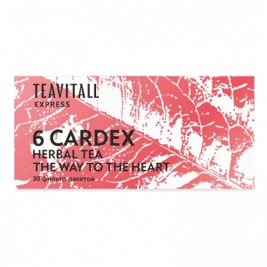 TeaVitall Express Cardex 6, 30 фильтр-пакетов